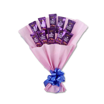 "Dairy Milk Choco Bouquet - Click here to View more details about this Product